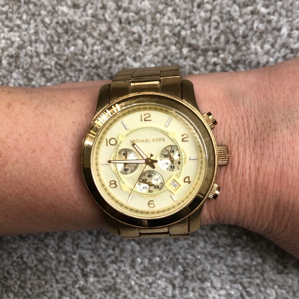 Michael Kors Gold Unisex Chronograph Watch